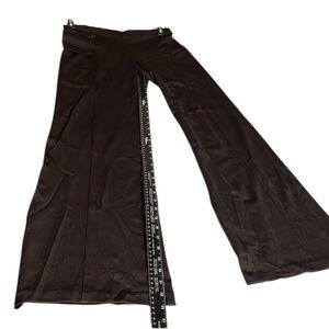 Equestrian Designs size med brown high waist dress pants wide leg fits size 12